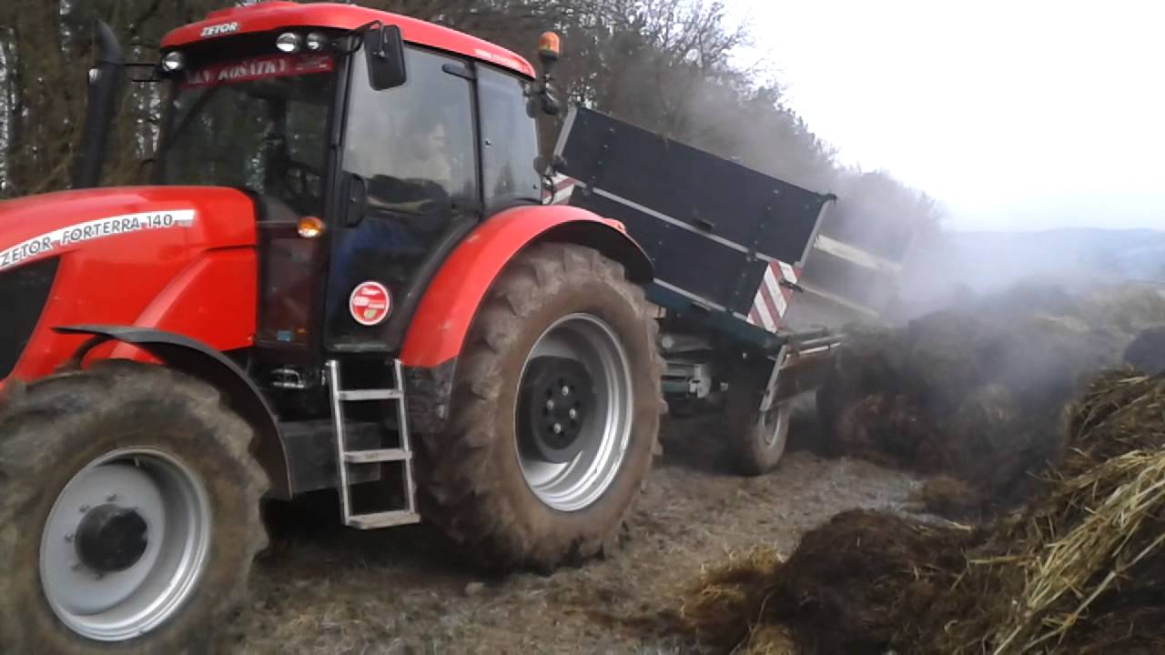 Zetor 7745 a Zetor Forterra 140 - Odvoz hnoje