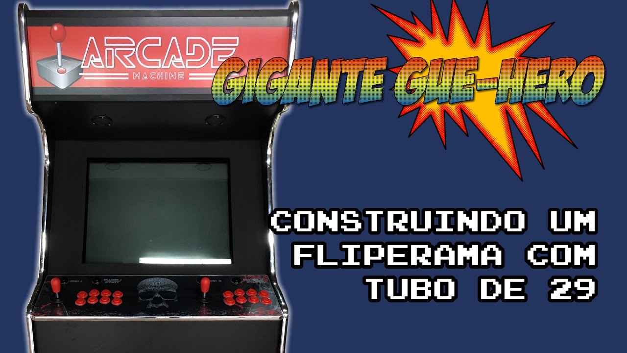 Construindo um Fliperama com Tubo de 29 Polegadas