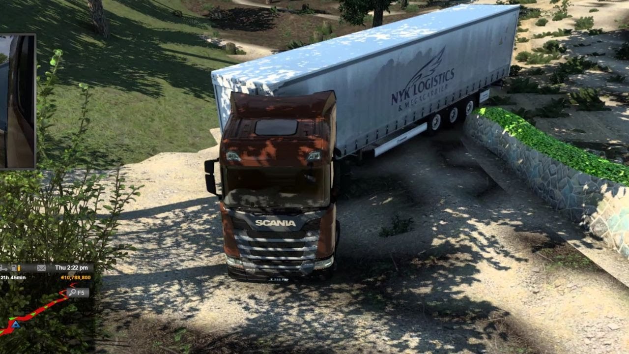 SCANIA TRUCK OFF - ROAD GAMEPLAY | ETS2 | ROUGH ROAD , NARROW ROAD
