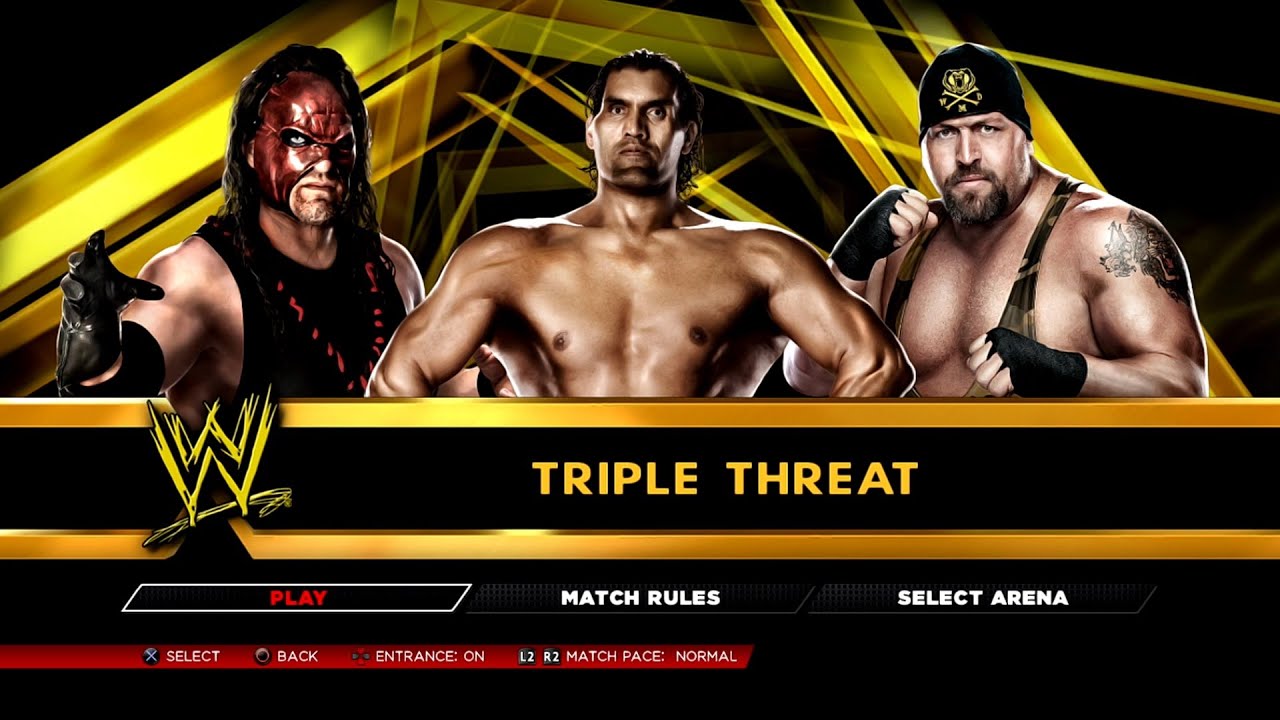 WWE 2K14 PS3 - The Great Khali VS Kane VS Big Show - Triple Threat [2K][mClassic]