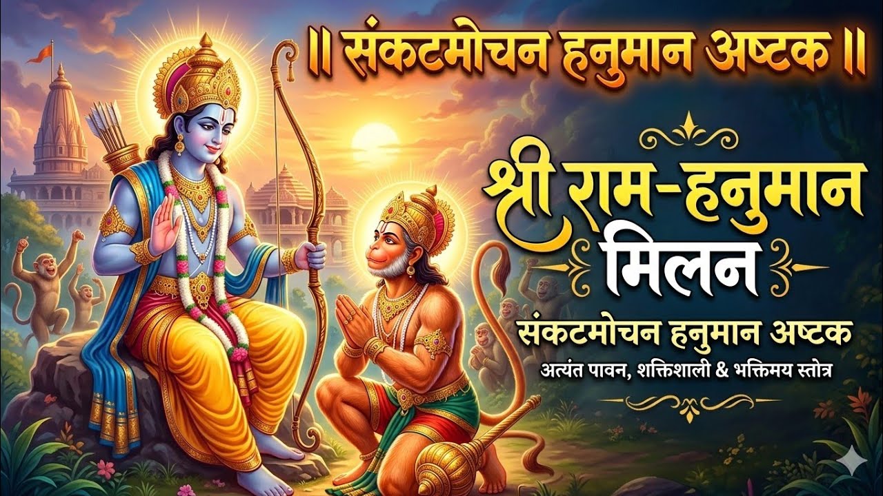 ॥ संकटमोचन हनुमान अष्टक ॥ #hanuman #ram #yt #ytshorts 