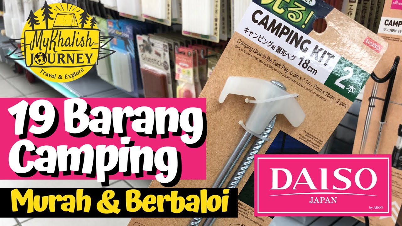 19 Barang Camping Murah dan Berbaloi di Daiso