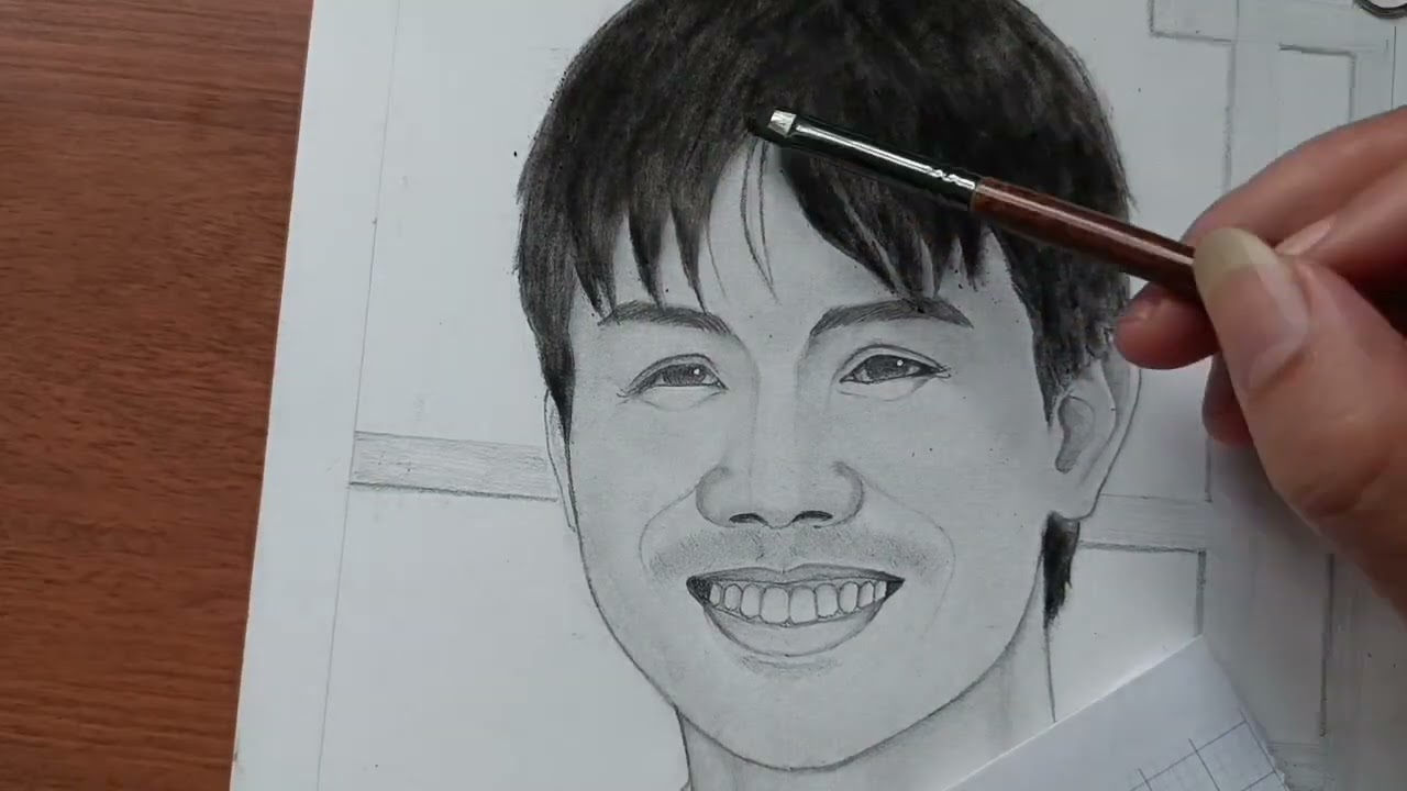Vẽ anh Thanh Hà pk, art, drawing, painting portrait, sketch 