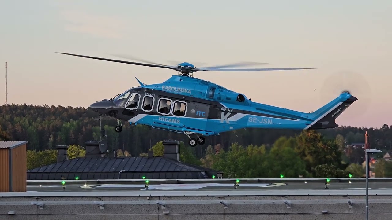 Leonardo AW139 startup and takeoff