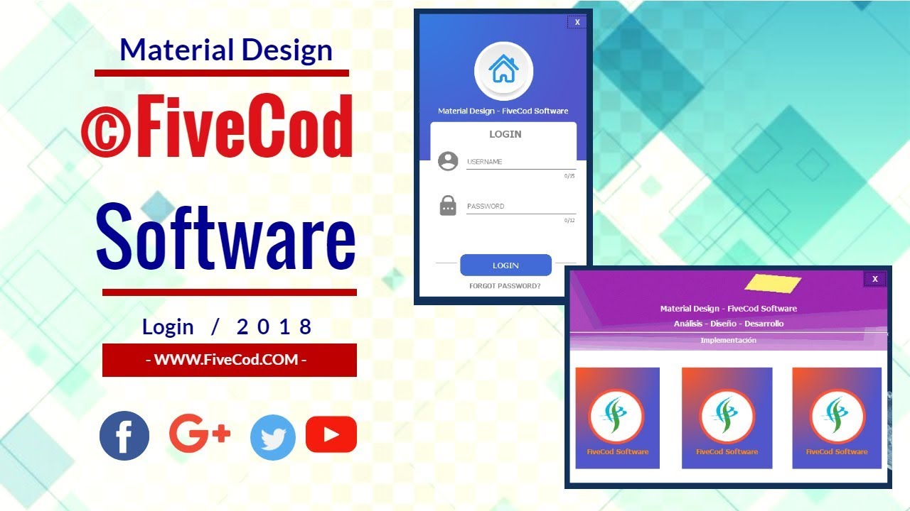 Simple Login Form | Dashboard UI | Material Design - Java Netbeans
