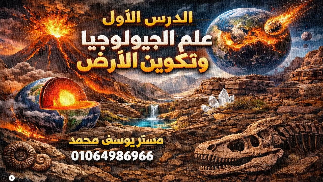 تكوين الأرض وعلم الجيولوجيا في 45 دقيقة(1)| فهم مش حفظ | ثانوية عامة
