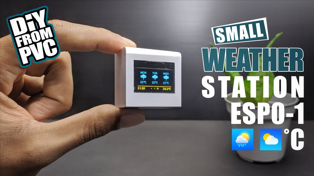 DIY Internet Weather Station | Cara membuat Weather Station | ESP8266, OLED display | ESP-01 Wifi