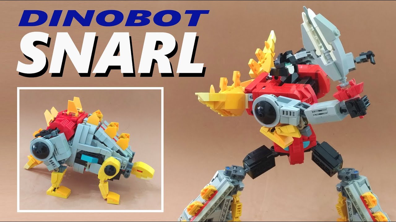 LEGO Dinobot Snarl from G1 transformer cartoon/ robot Dinosaur stegosaurus