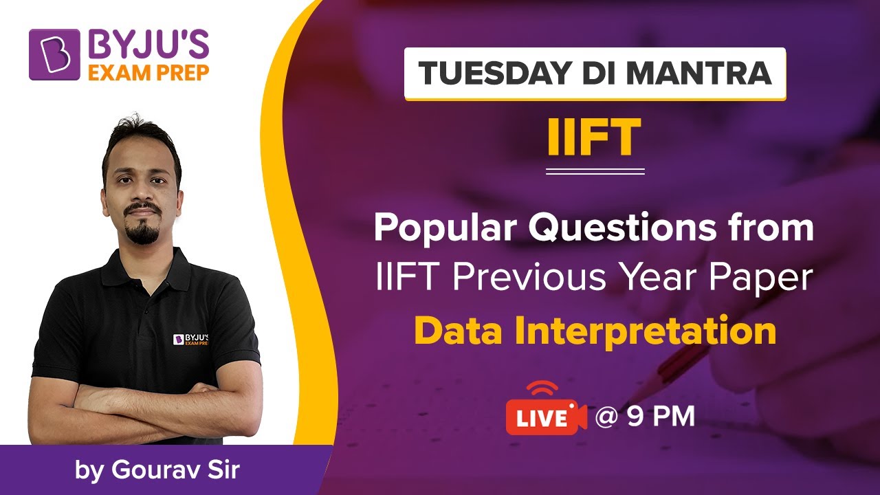 Popular Questions from IIFT Previous Year Paper &ndash; DI | IIFT 2022 | Gourav Gupta | BYJU&rsquo;S Exam Prep