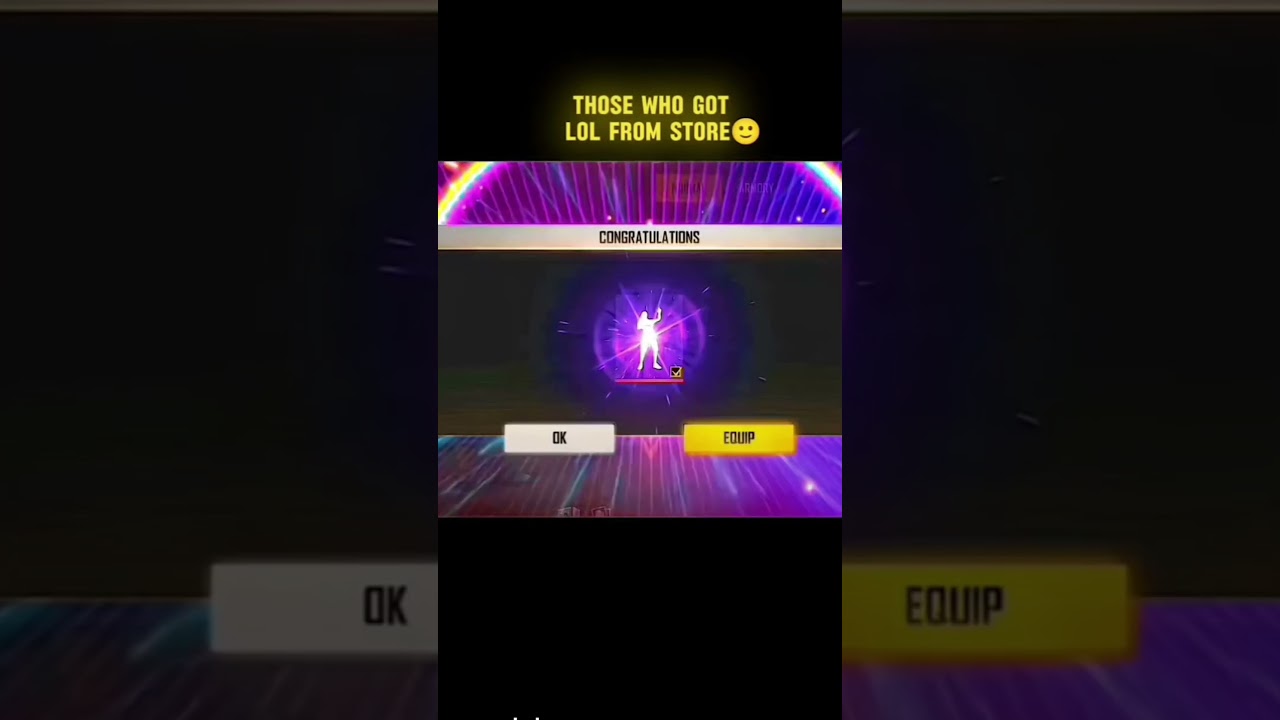 Free fire lol emote🗿 season 6 Elite pass #freefire #shorts  #garenafreefire #elitepass