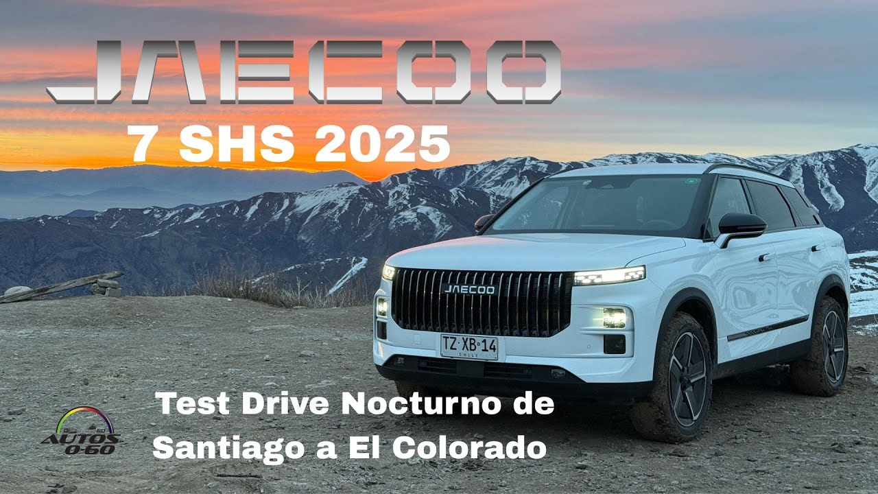 🚘 Jaecoo 7 SHS 2025 | Test Drive Nocturno de Santiago a El Colorado 🌙❄️ | SUV Híbrida de 1,200 km
