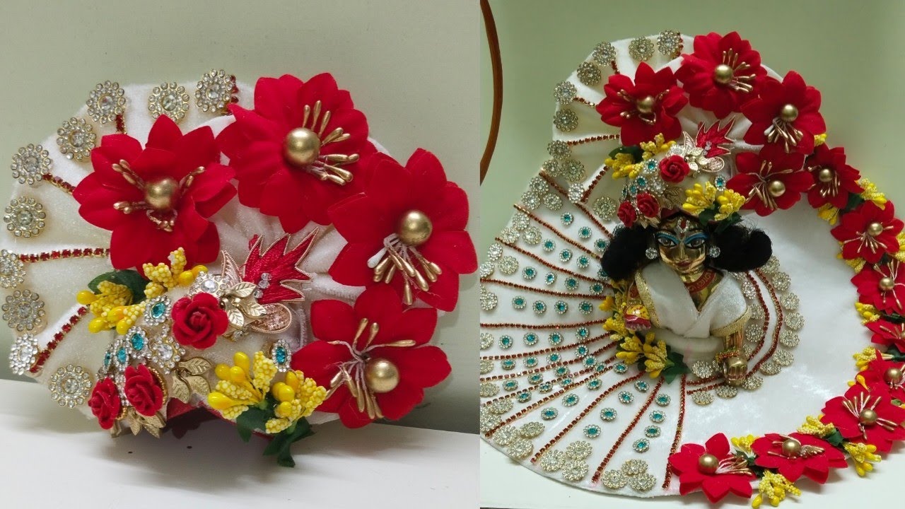 शरद पूर्णिमा पर बनाएं लड्डू गोपाल की एकदम हैवी पगड़ी/Velvet pagdi/Matching pagdi 6,7 no.