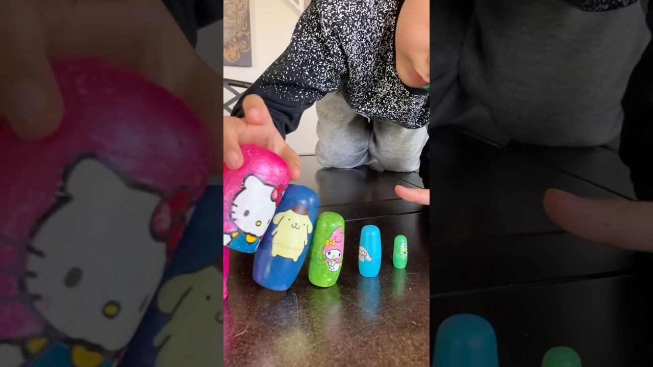 #TB to one of our most viewed shorts: Unboxing & painting Hello Kitty Nesting Dolls! #thecjandljshow
