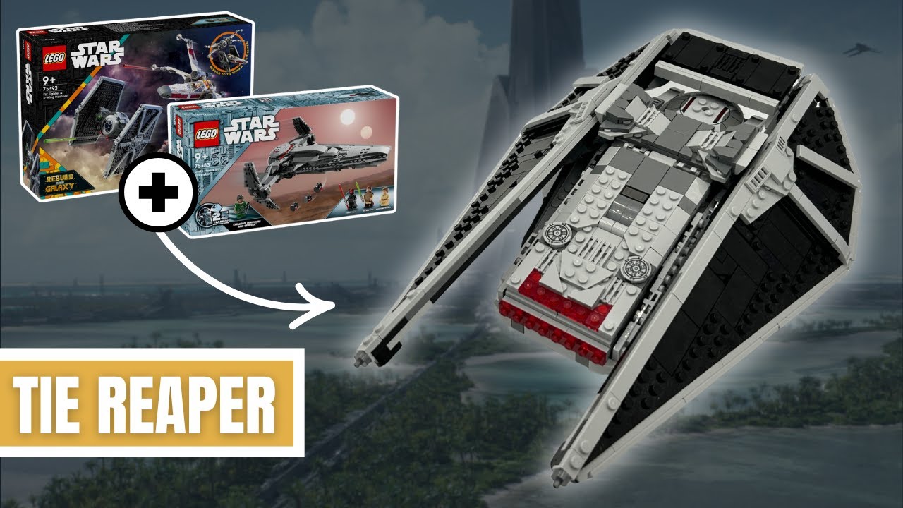 LEGO Never Made This TIE Reaper… So I Did! - Alternate Model of LEGO 75383 + 75393