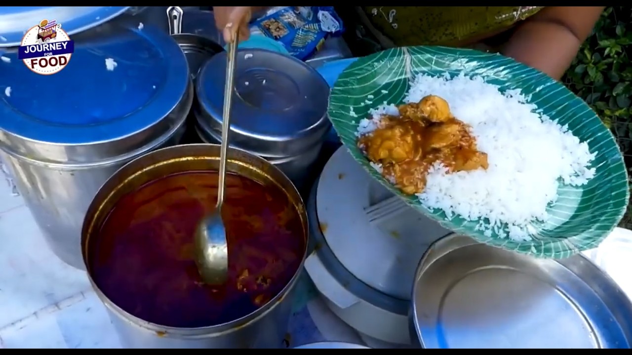 Cheapest RoadSide Unlimited Meals | Indian Street Food | #Journey for food #Vegmeals #NonVegMeals