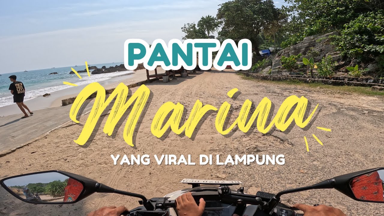 Perjalanan Motor ke Pantai Marina 🌊 | Tempat Wisata yang Viral di Lampung #pantaimarina #ayahukiride