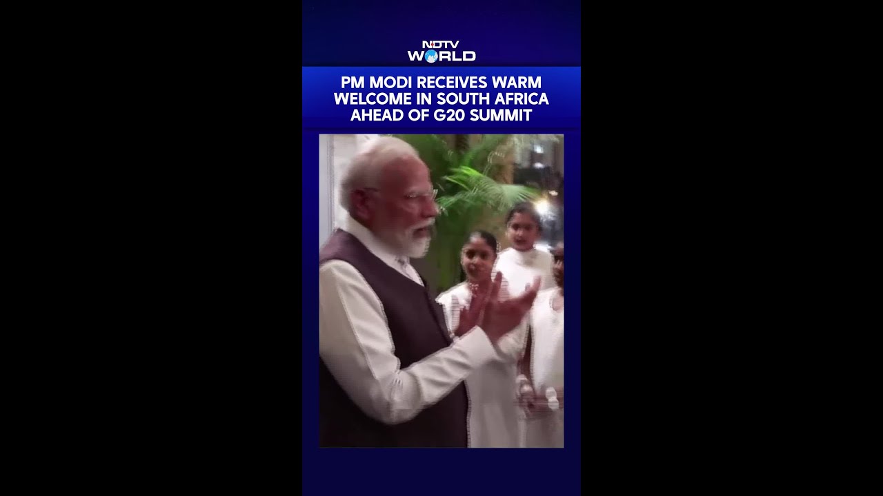 PM Modi Receives A Warm Welcome In South Africa To Attend G20 Summit