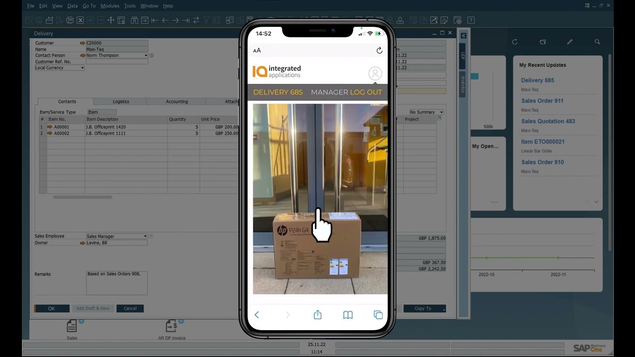 Integrated Applications Proof of Delivery App Tutorial