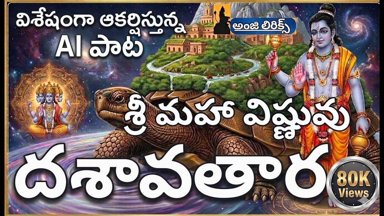శ్రీహరి దశావతార గీతం| Dashavatāram Song Telugu | Vishnu Dashavatara | Anjhi Lyrics