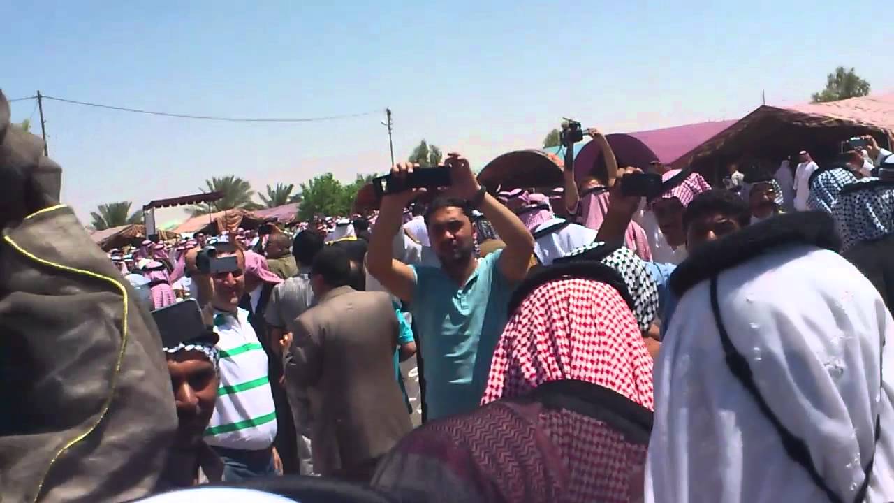 استقبال شيخ المسعود في العراق (صباح السمرمد)في مضيف شمر