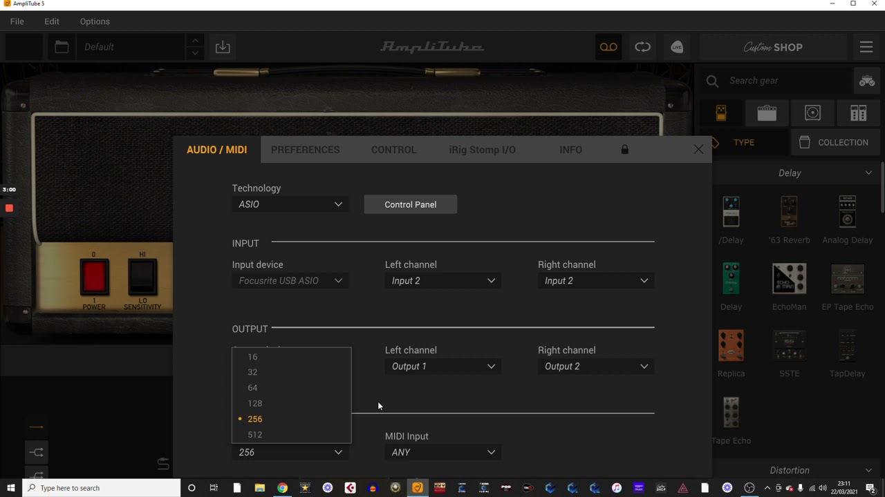 Amplitube 5, основы добавления интерфейса