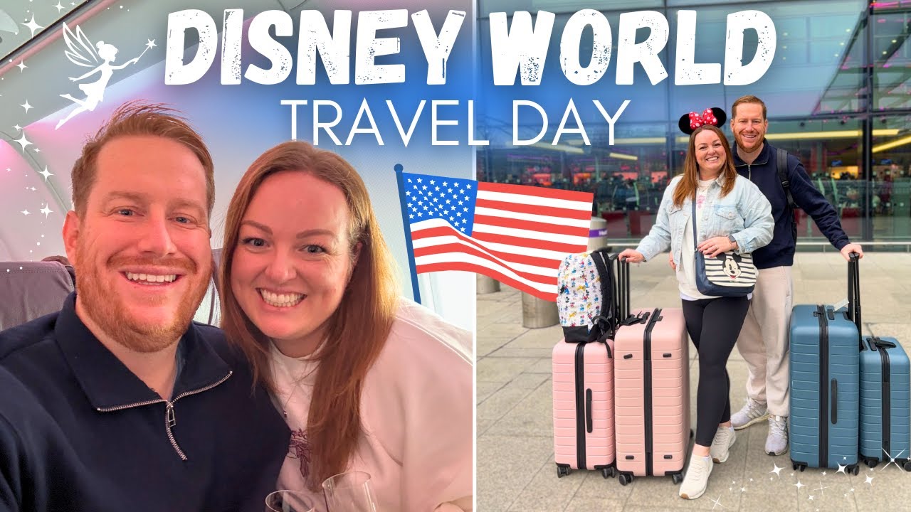 WALT DISNEY WORLD! ✈️ VLOG 1 • Virgin Premium Economy & Caribbean Beach Resort Room 🏨 Travel Day ✨