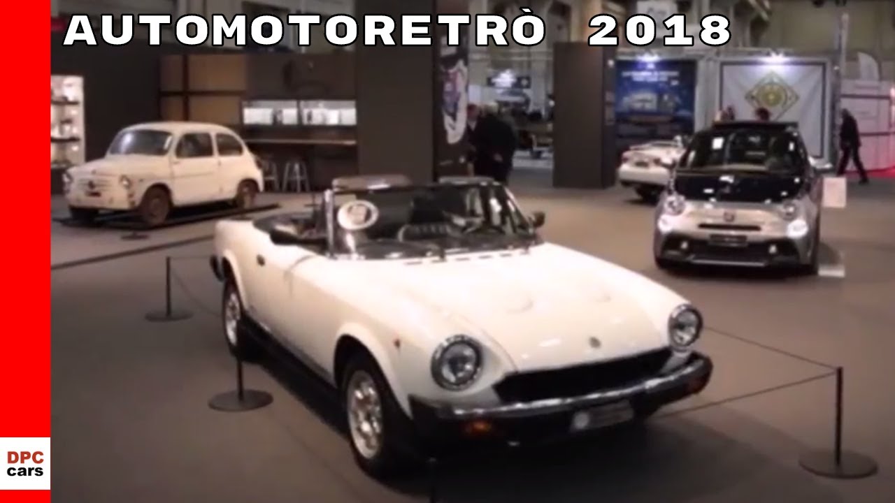 Automotoretr&ograve; 2018 in Turin FCA Heritage Featuring Fiat, Abarth, Alfa Romeo, & Lancia
