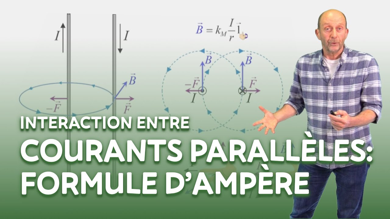 Interaction entre courants parallèles : formule d’Ampère