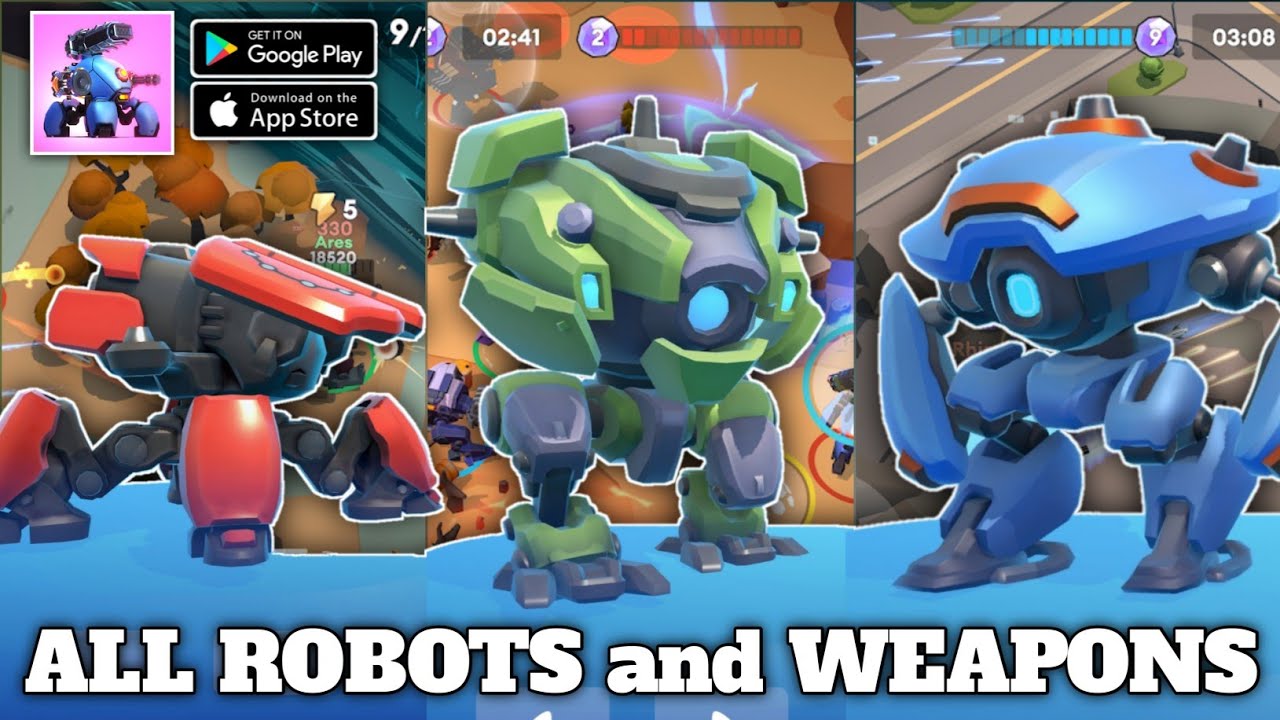 All Robots, Weapons and Gameplay - LITTLE BIG ROBOT. MECH BATTLE [ Android/IOS]