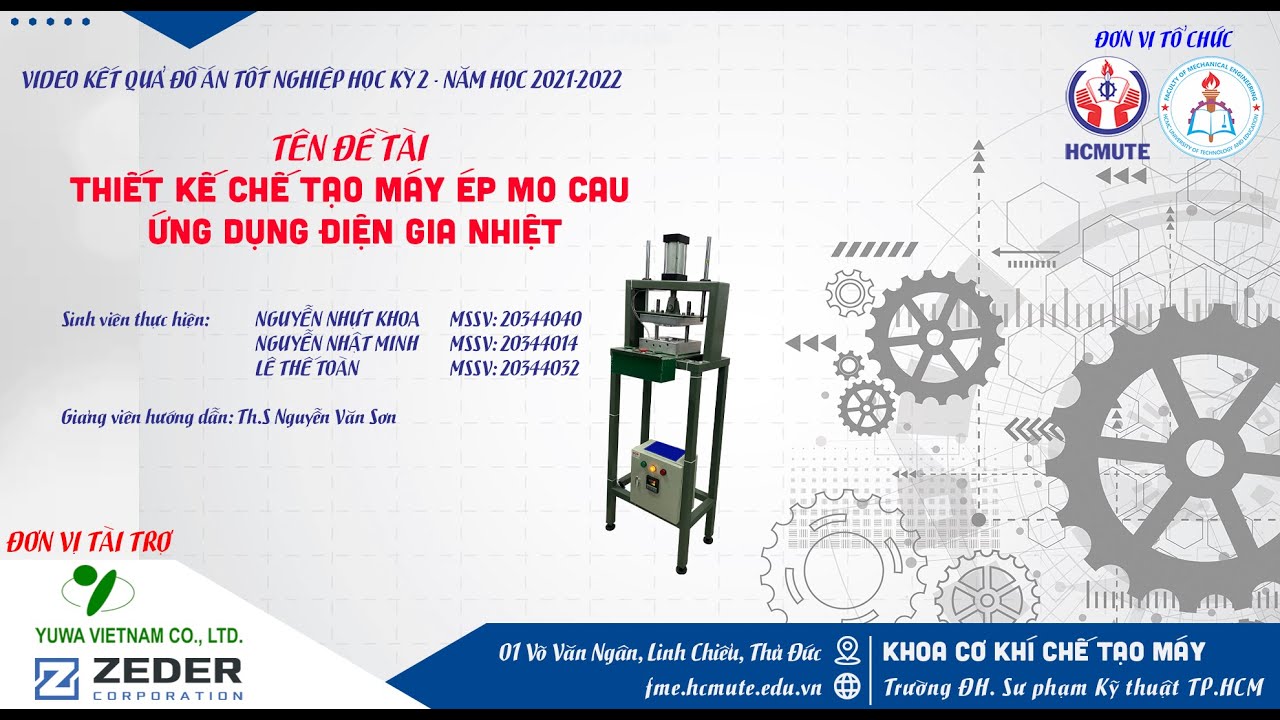 222DT123 - THIẾT KẾ CHẾ TẠO MÁY ÉP MO CAU ỨNG DỤNG ĐIỆN GIA NHIỆT