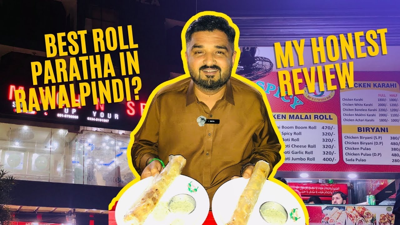 I Tried Mirch n Spicy Roll Paratha | Best Roll Paratha in Rawalpindi? | Arsi Reviews