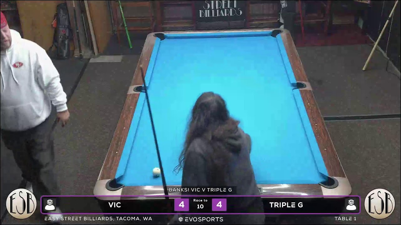 VIC vs TRIPLE G - EASY STREET BILLIARDS - TABLE 1 | EvoSports