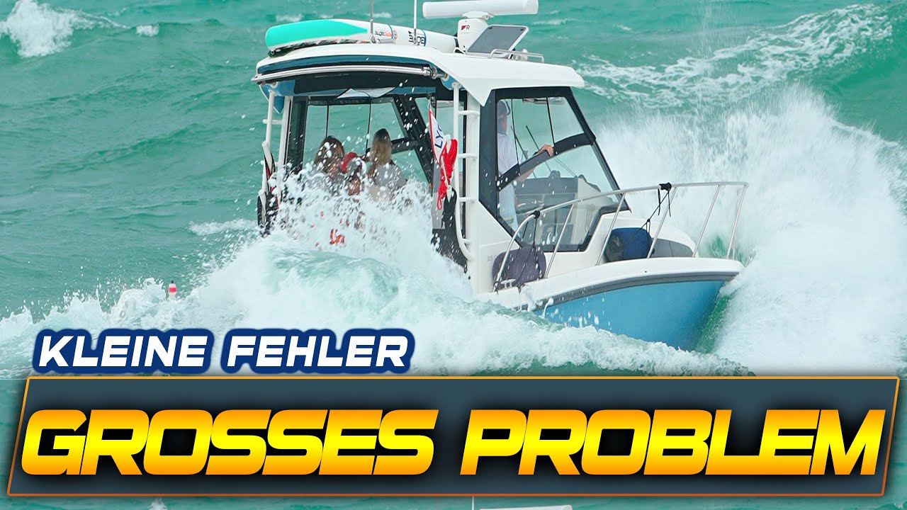 MOTORBOOTE AUF WELLEN VON 6-8'!!️ DER SCHLIMMSTE TAG F&Uuml;R MOTORBOOTE SEIT LANGEM | BOOTS ZONE