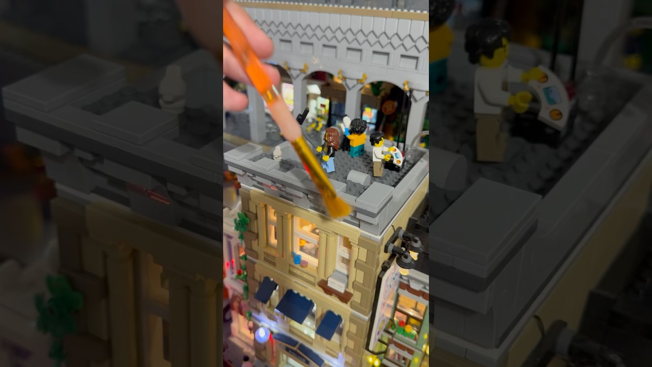 How to dust the Lego city. #lego #legocity #cleaning #subscribe