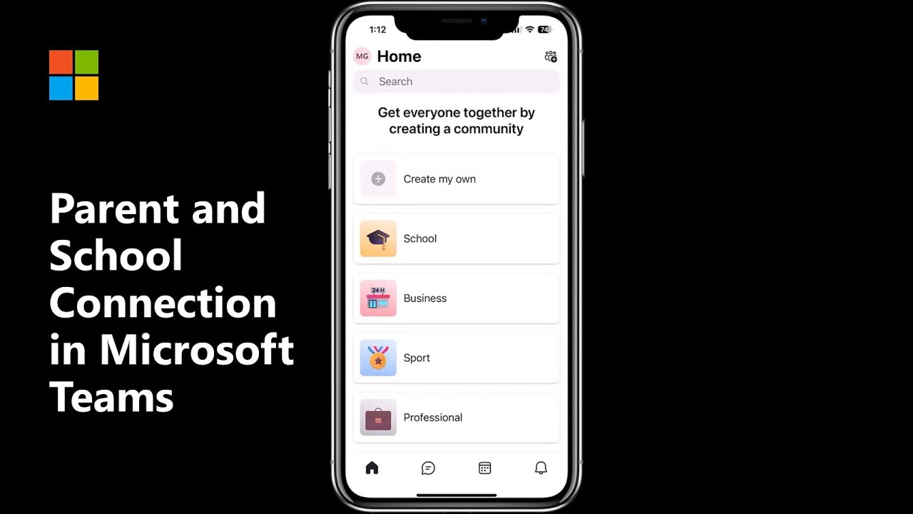 Parent and School Connection in Microsoft Teams for Education