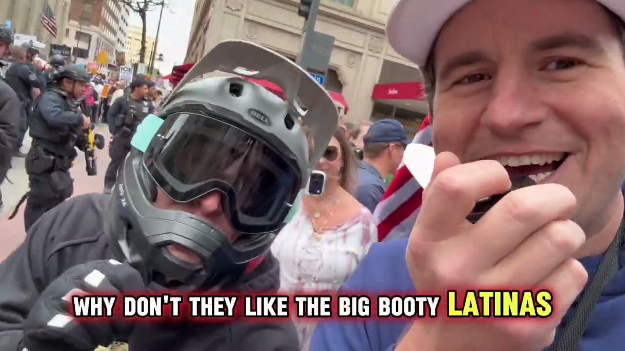 Проведение мероприятия Frame Mogging на ралли No Kings в Далласе