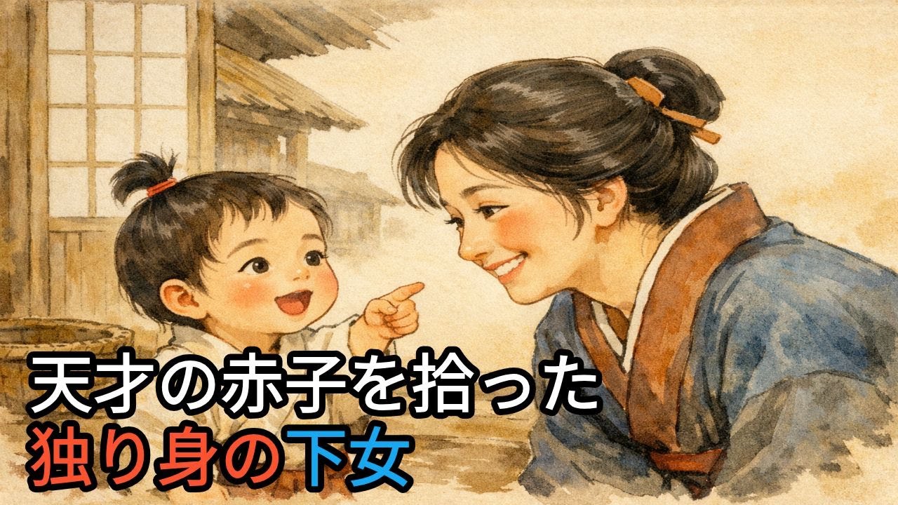 【感動】身寄りのない女中が拾った天才の赤ん坊〜雪の夜から始まった絆の物語〜 | 睡眠用 昔話オーディオブック