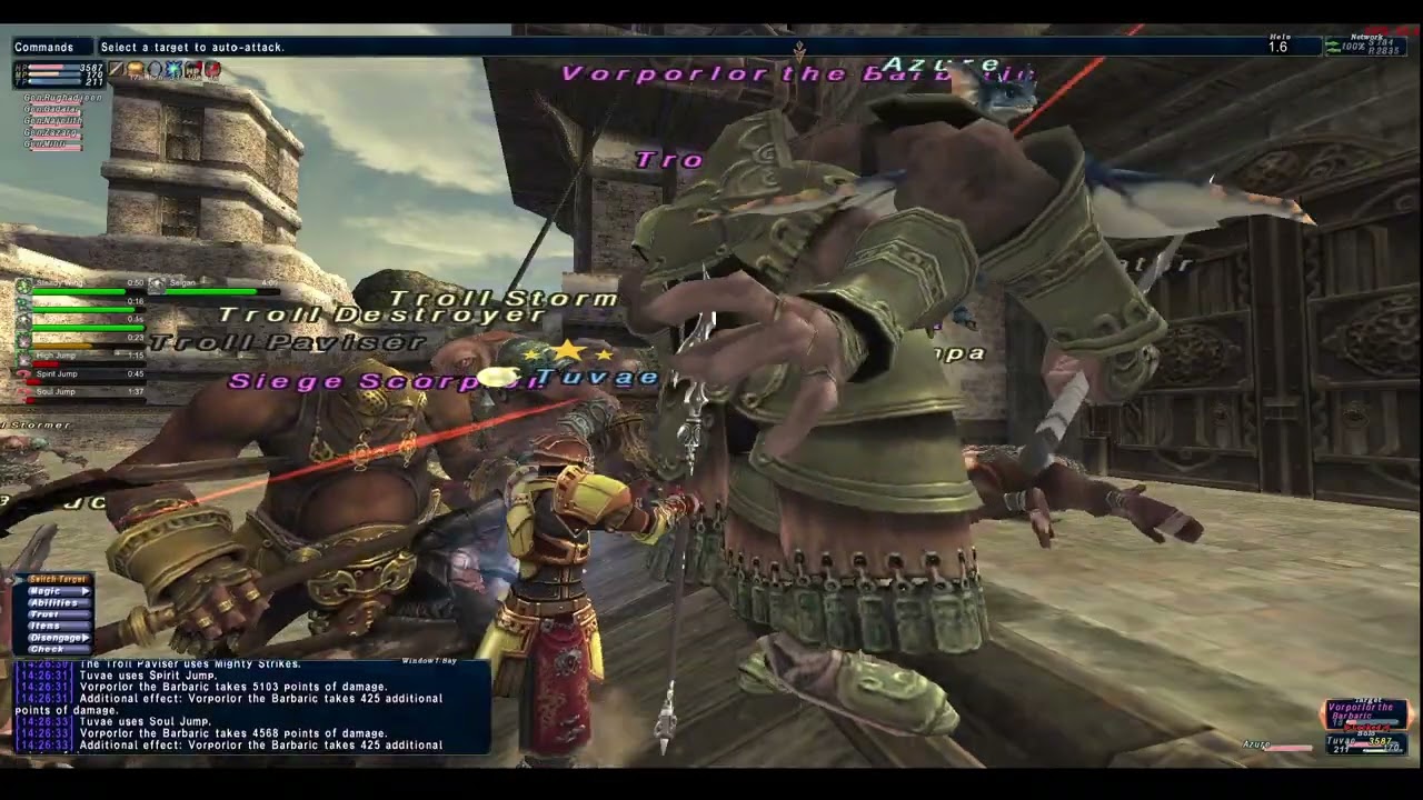 FFXI Retail Besieged LVL99 - Troll Mercenaries