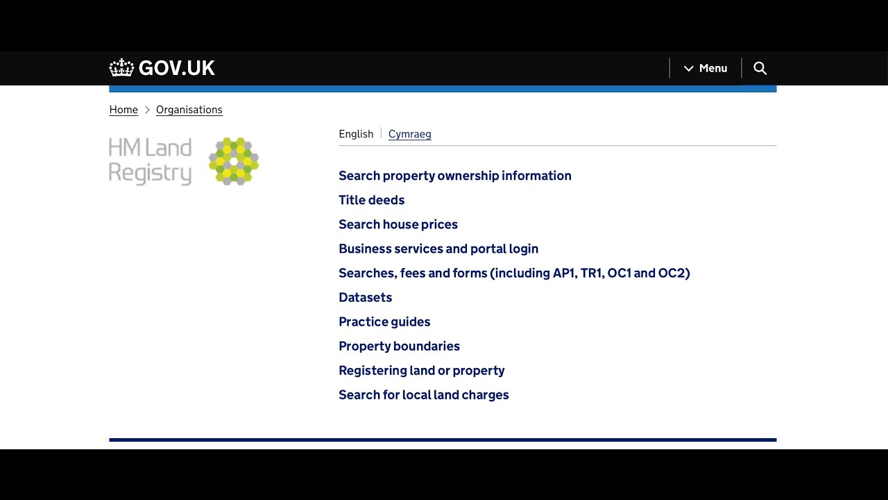 Submitting Enquiry to Land Registry UK. It's free.
