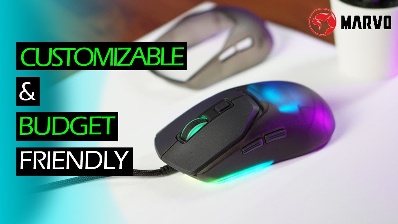 Marvo Z Fit Lite - Great Budget 2 Sizes-in-1 Gaming Mouse