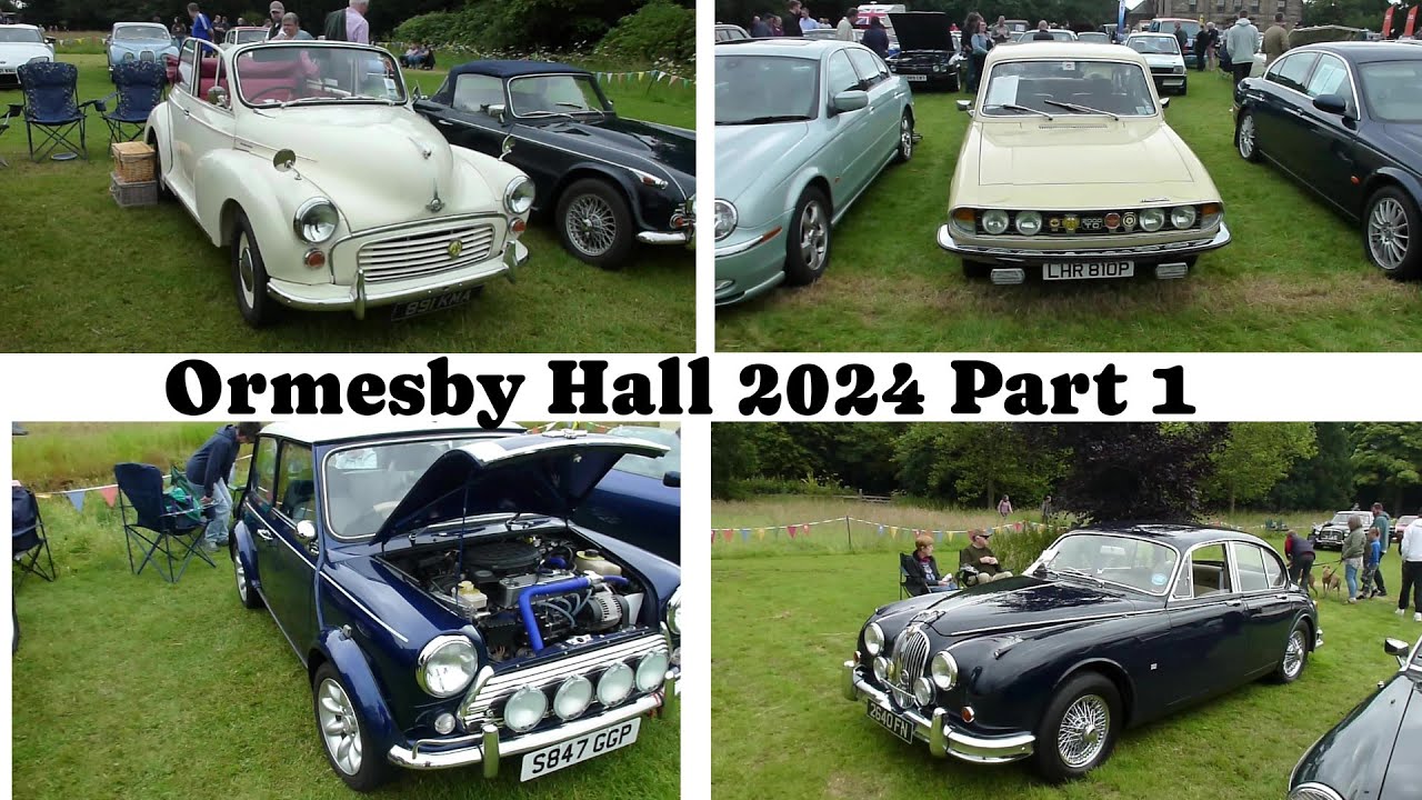 British Cars on display at Ormesby Hall classic car show 2024 Part 1