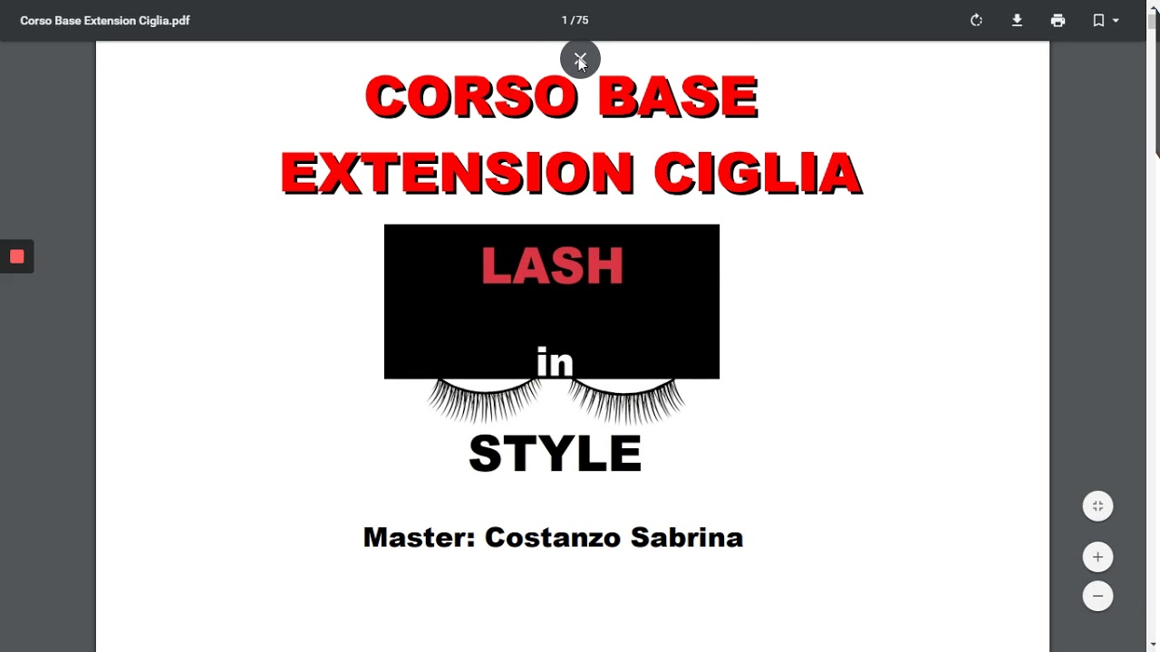 Corso Extension Ciglia Online - Parte 1