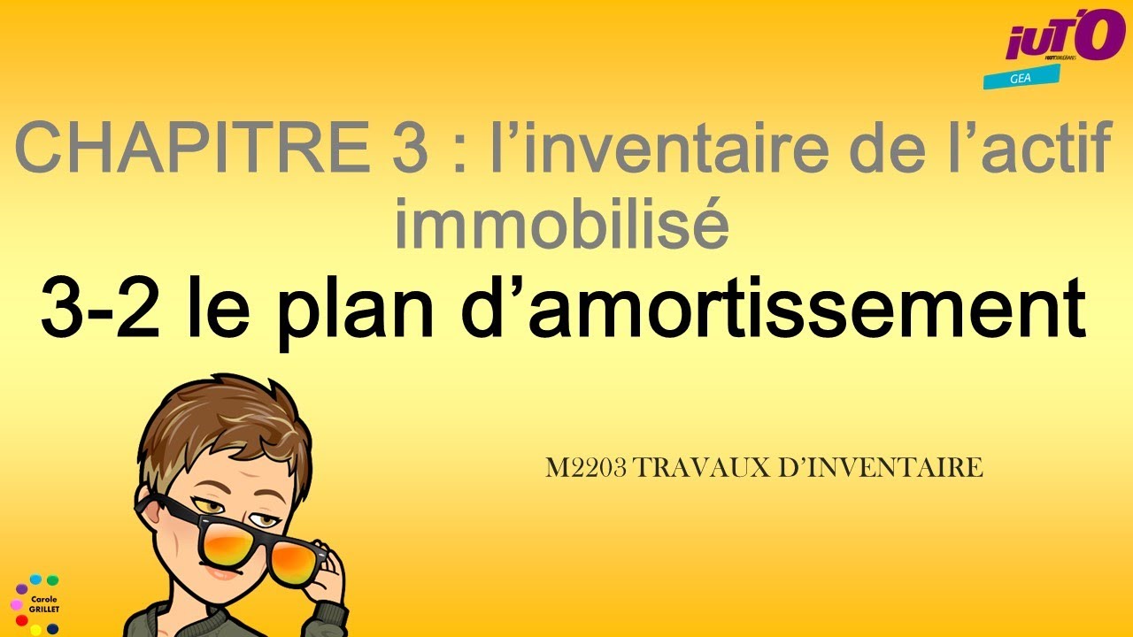 Cours de comptabilité financière : calculs d'amortissement linéaire et dégressif, par uo et SOFTY