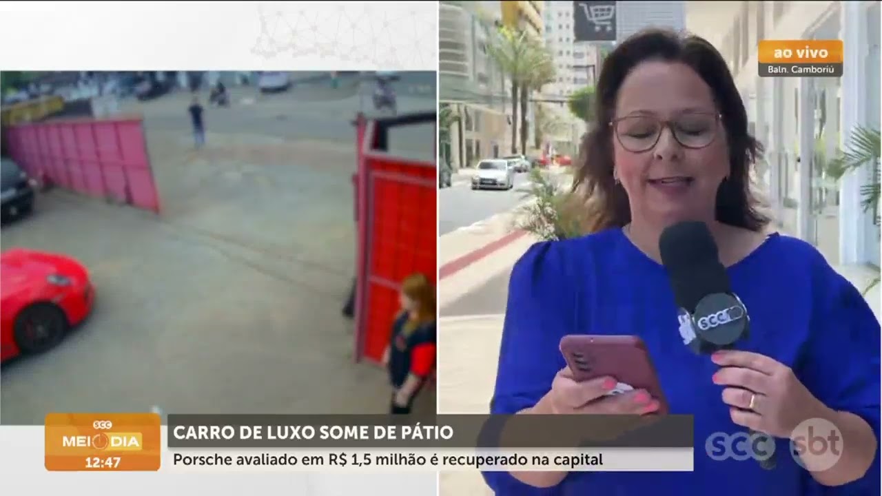 Porsche avaliado em R$1,5 milhão que sumiu de pátio é recuperada | Segurança | SCC Meio-Dia