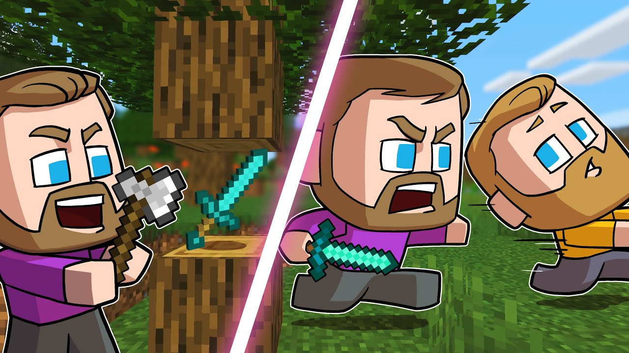Minecraft Battle Royale Except Everything Is Random!