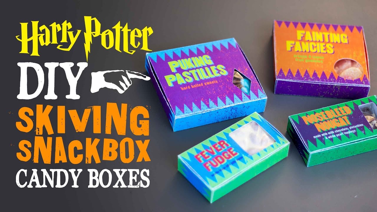 Skiving Snackbox Candy Boxes! Harry Potter DIY