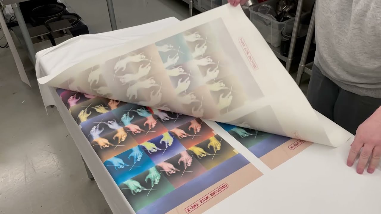 Printing X-Ray bag fabric