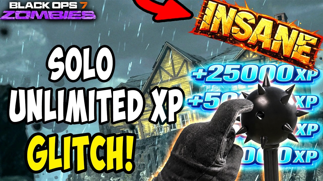 *NEW* MACE = INFINITE XP GLITCH! DOUBLE XP + GOBBLEGUM WEEKEND (BO7 ZOMBIES)