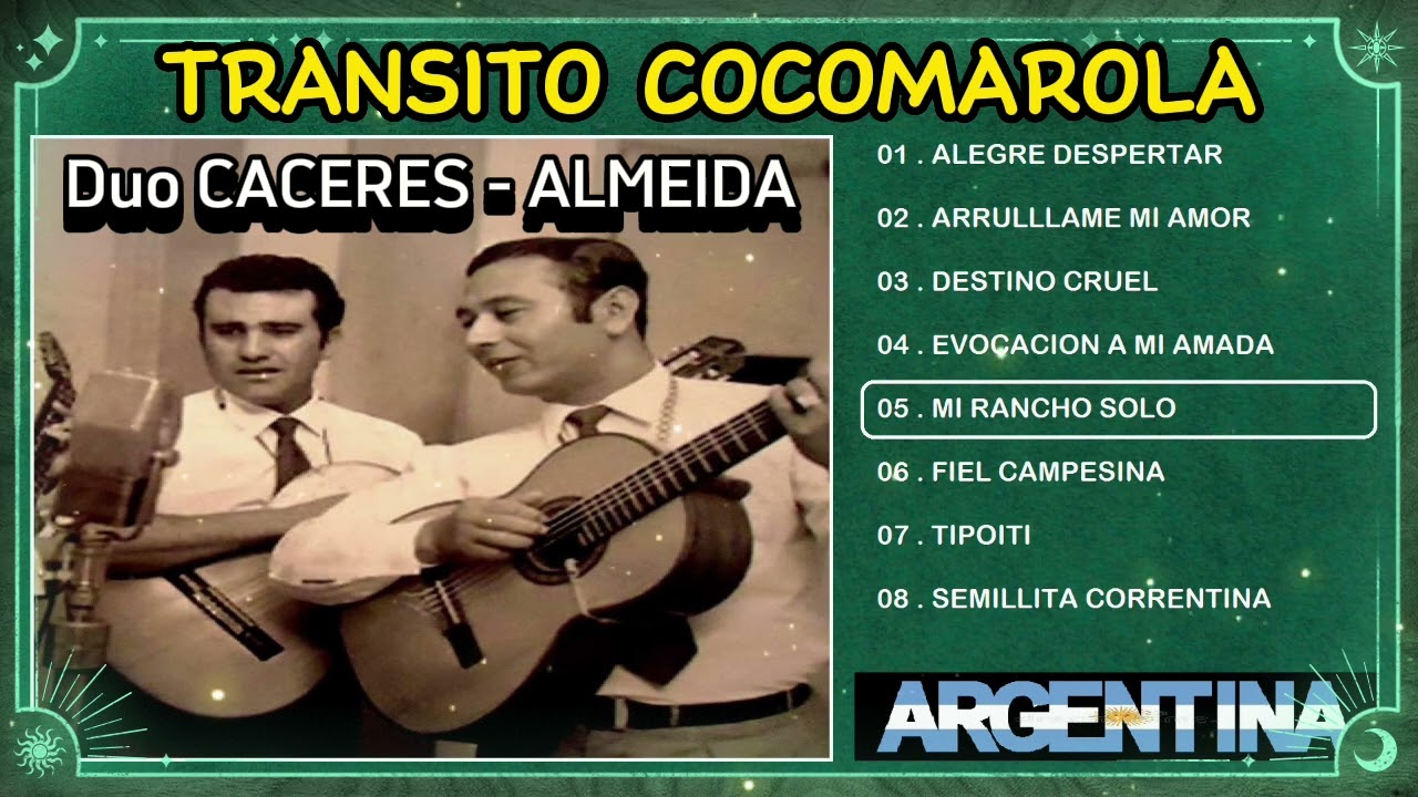 🇦🇷 TRANSITO COCOMAROLA 🇦🇷 Canta Duo CACERES - ALMEIDA 🇦🇷GRANDES CONJUNTOS EN EL RECUERDO 🇦🇷
