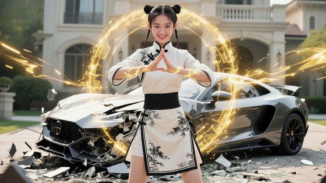 嬌滴滴的女孩竟是法力高超的M星公主！隨手一掌就拍廢礙眼豪車，强勢攻略病弱總裁當孩子他爹，羡煞旁人~ #chinese television dramas  #爽剧 #豪门 #shortdramas